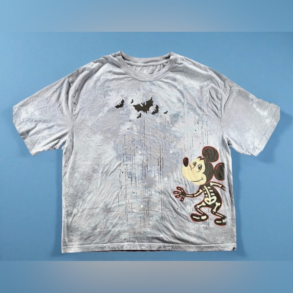 Disney Parks Mickey Mouse Skeleton Halloween T-Shirt